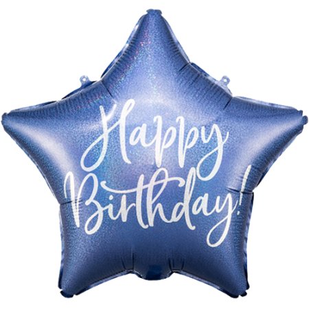 Blue Star Happy Birthday Balloon Bundle